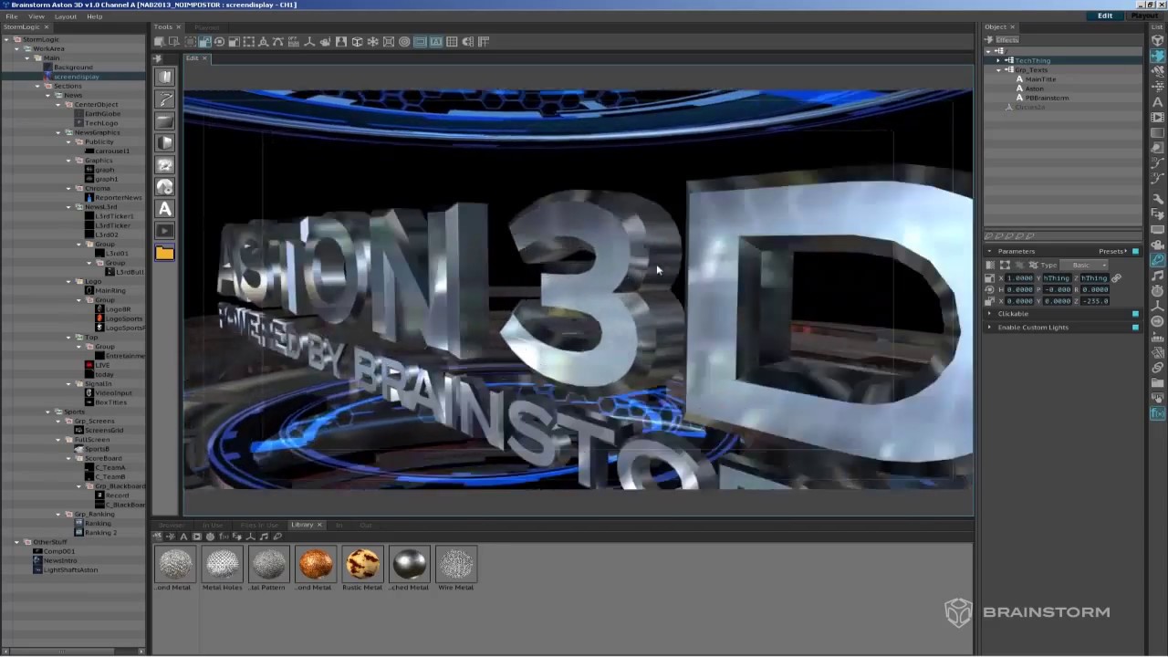 Real-Time 3D graphics creation: Aston3D overview