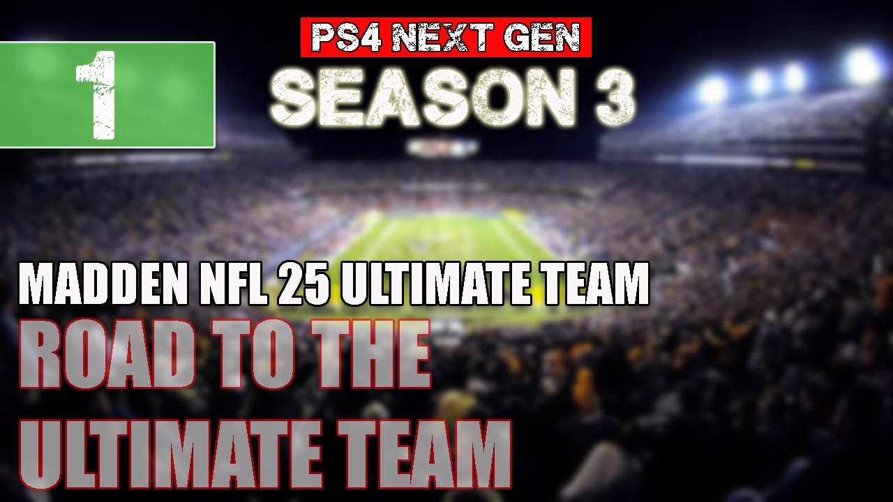 Madden NFL 25 PS4 Gameplay Ultimate Team - Ep.1 - Start This Thing Off Right - Madden 25 MUT