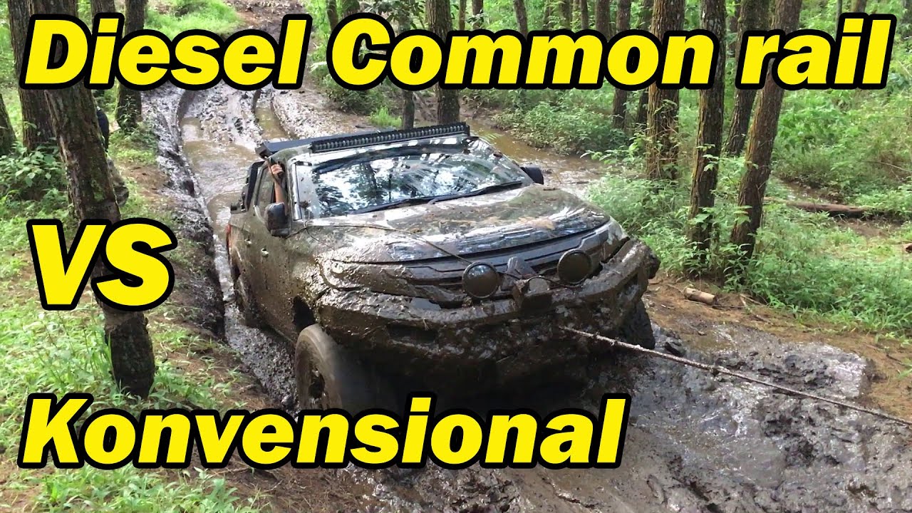 Mitsubishi Triton VS Taft GT modif Rugger offroad di cikole lembang