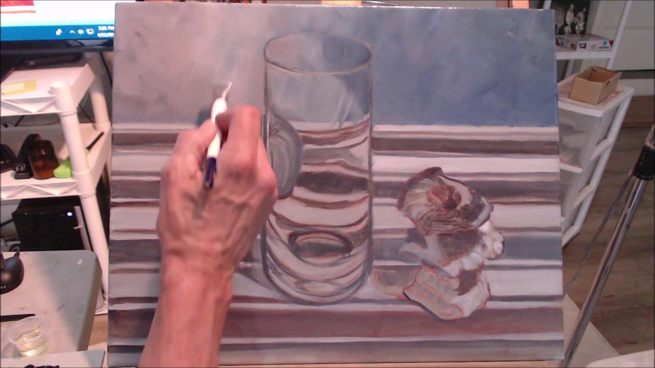 How To Paint Glass or Transparent Objects | Oil Painting Lessons | Painting With Professor Houck