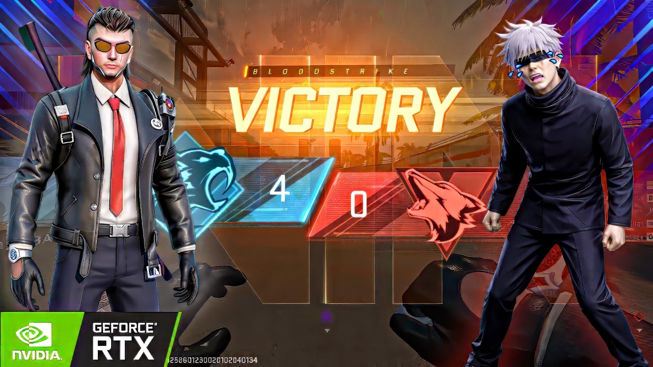 #1 Epic Squadfight 1vs4 Crazy Challenge in Blood Strike with Tryharders