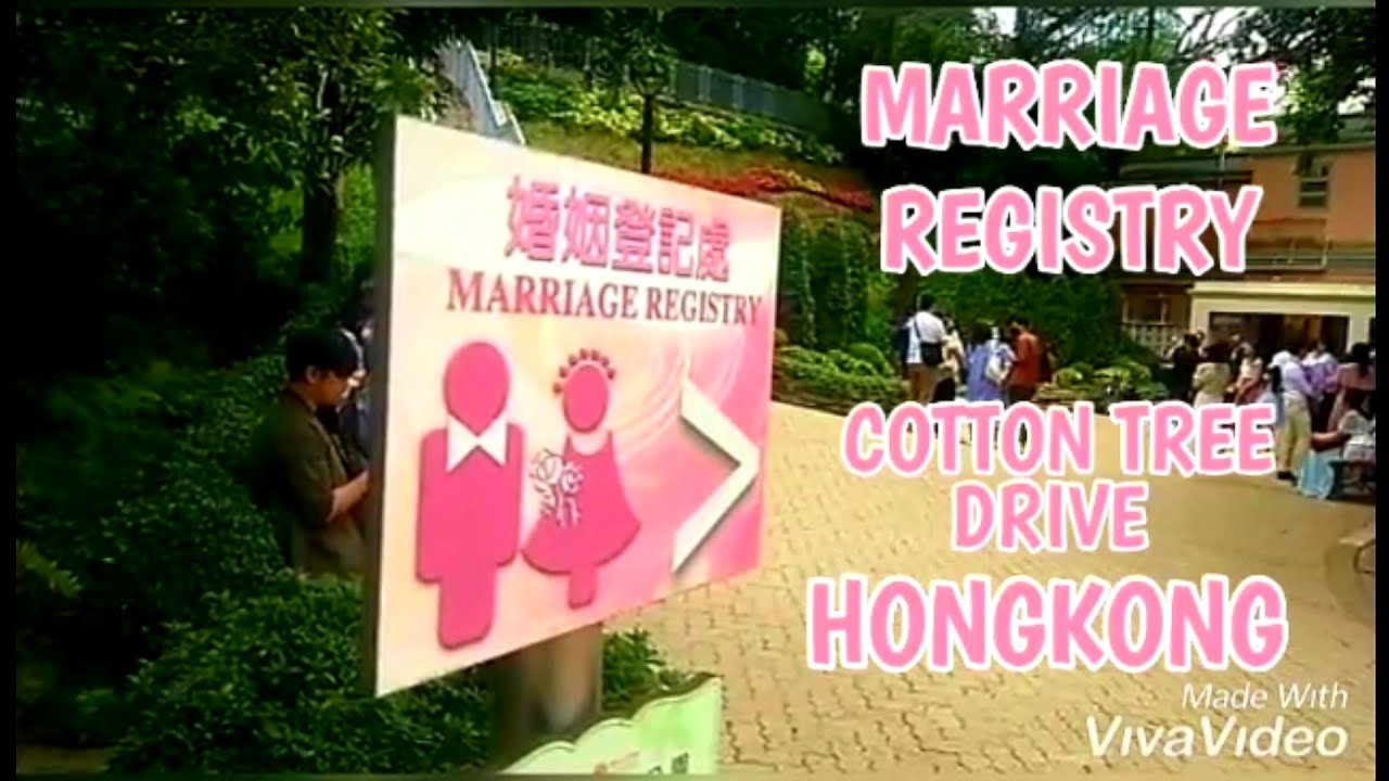 MARRIAGE REGISTRY//COTTON TREE DRIVE, HONGKONG