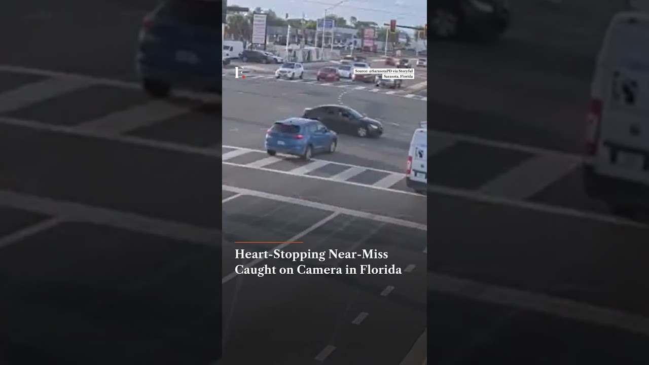 Heart Stopping Near Miss Caught on Camera in Florida | Firstpost News | N18G