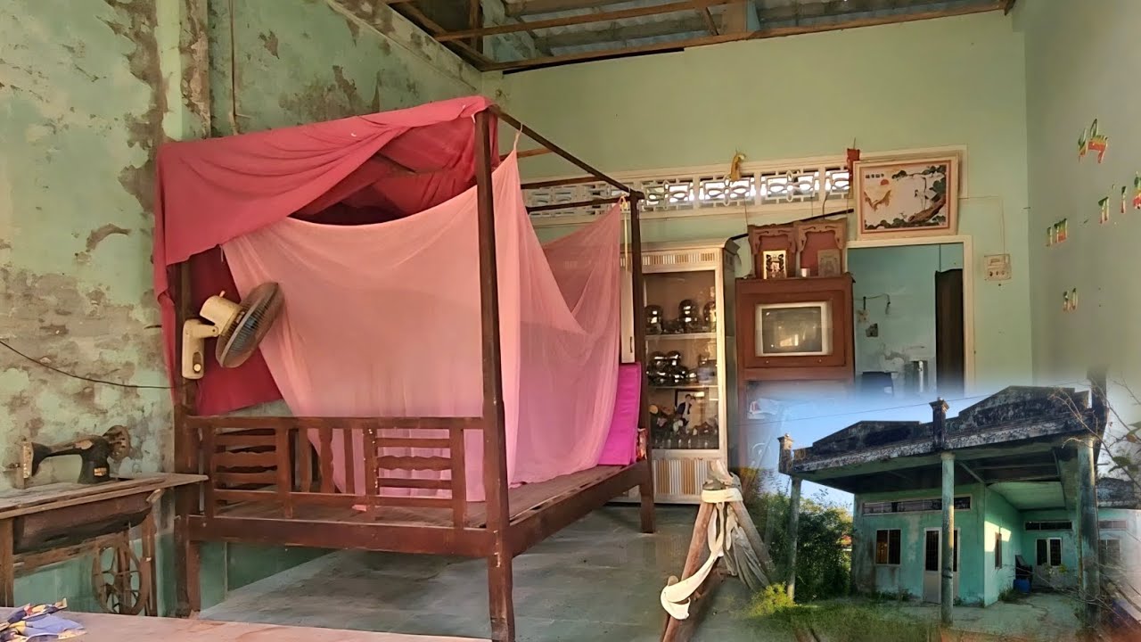 Ớn lạnh nhà hoang còn giăng mùng cửa không khóa mà còn đống đồ