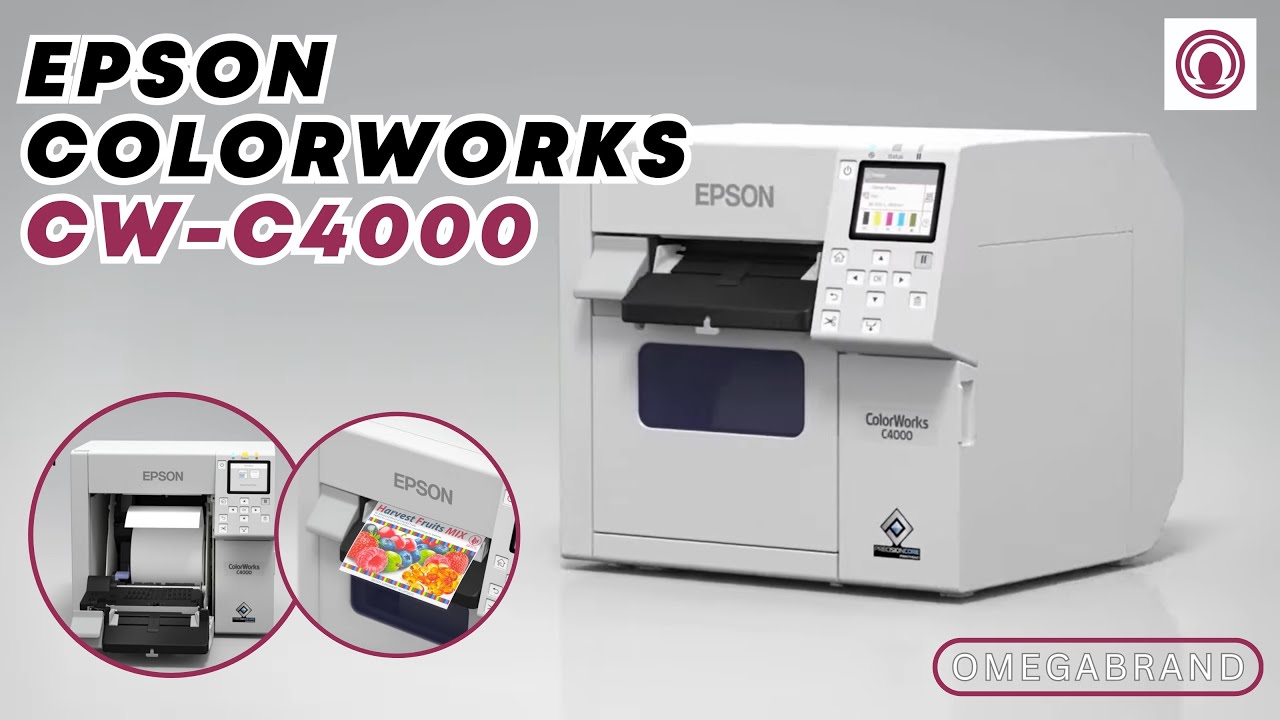 Epson  ColorWorks CW-C4000 On Demand Color Label Printers | OmegaBrand