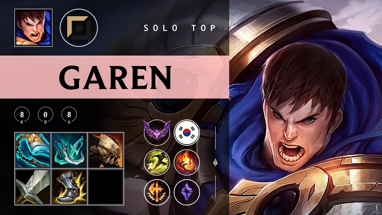 Garen Top vs Gwen - KR Master Patch 25.24