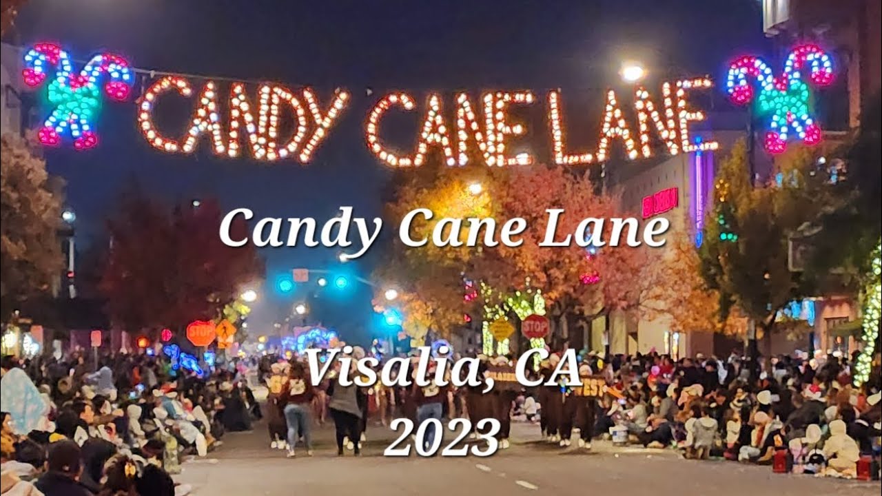 Candy Cane Lane parade 2023, Visalia,  California