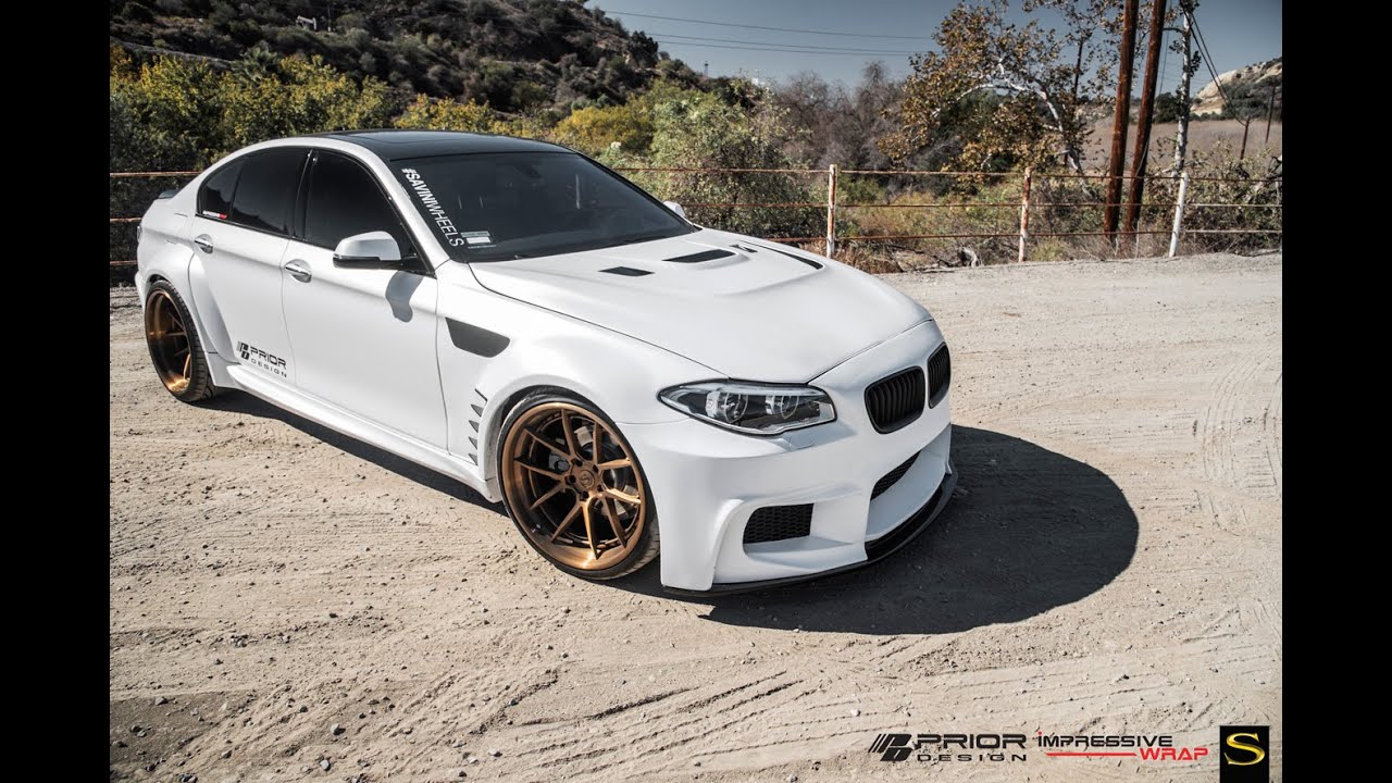 BMW 5-Series| Black di Forza BM14-L | Savini Wheels | Prior-Design