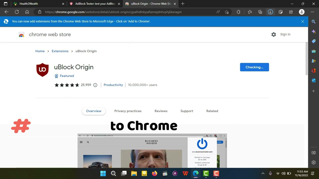 How to block annoying Ads and Pop ups on Chrome, Firefox or Microsoft Edge |Best AdBlock Extension|