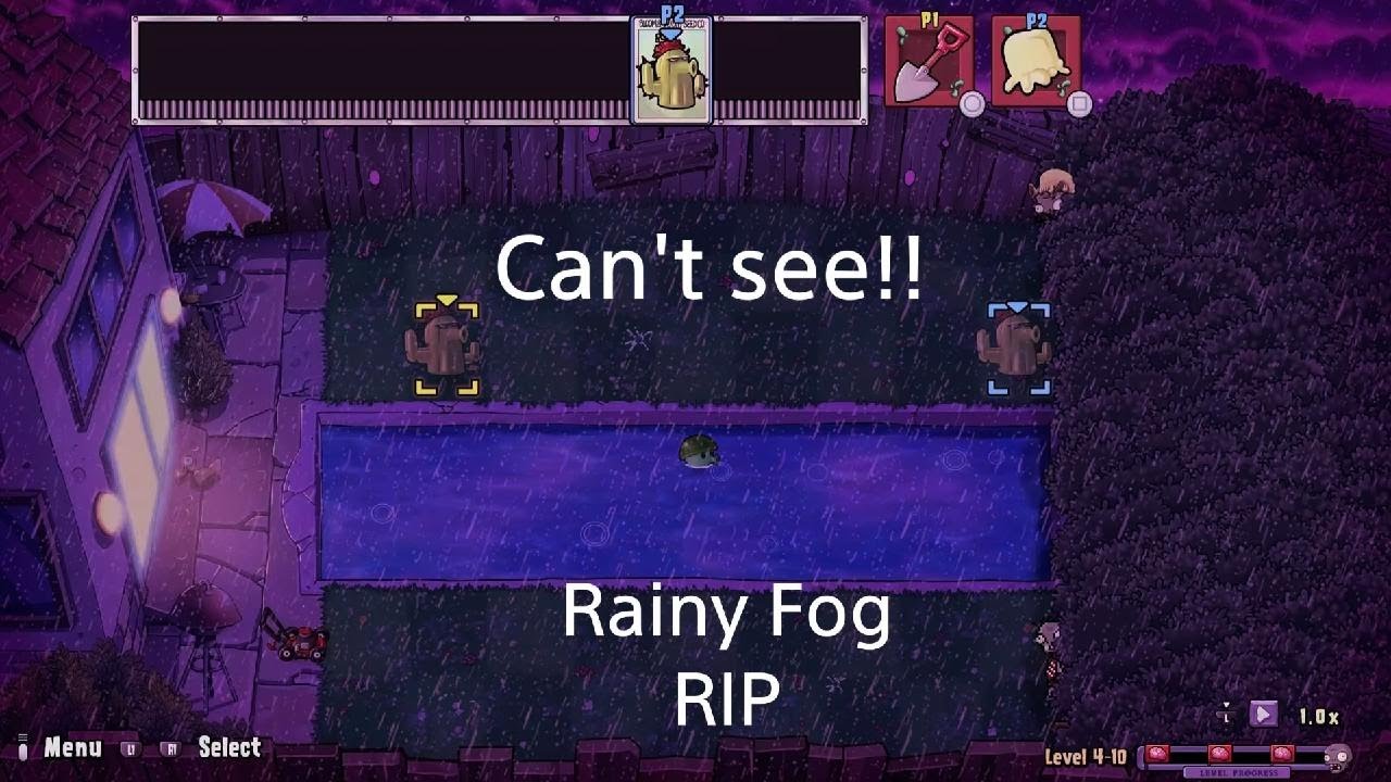 Plants vs. Zombies: Replanted, Final RIP Fog Rainy Night!! So difficult!! Will we make it?!?