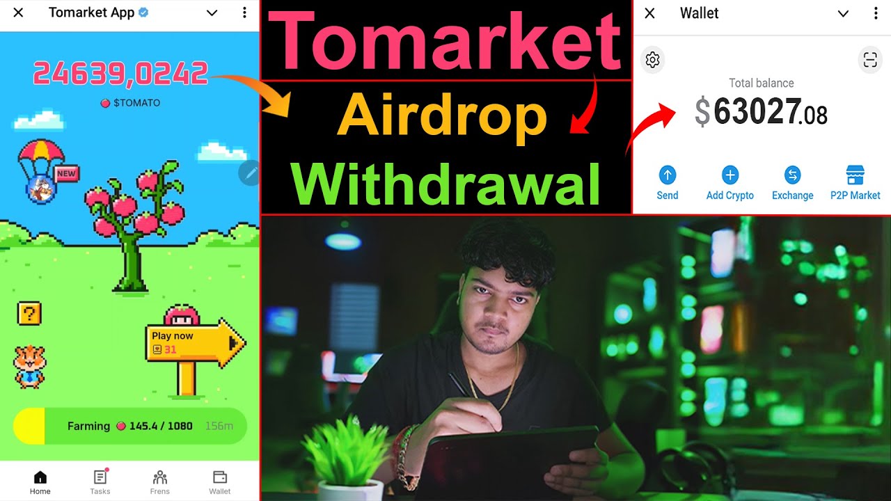 Tomarket Airdrop Withdrawal ✅| Tomarket WalletConnect Bitget | Tomato Airdrop | Tomarket Combo Today