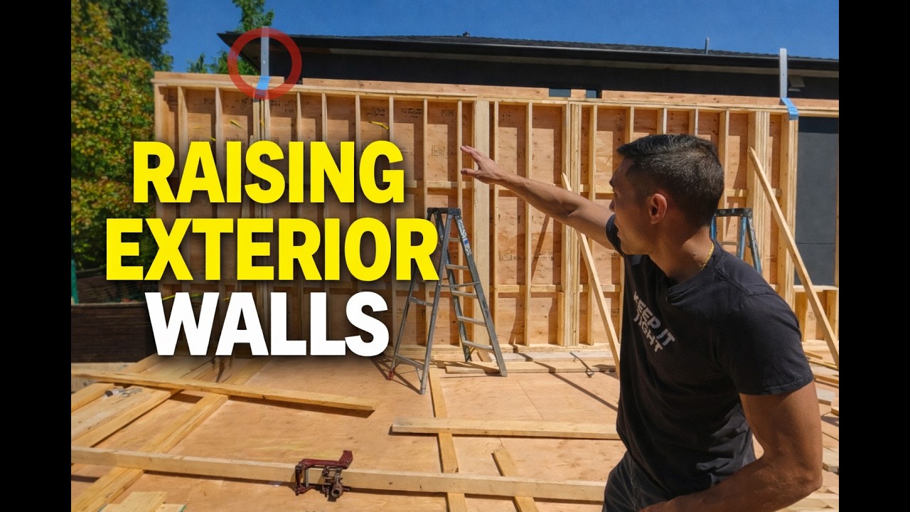How Builders Safely Lift and Lock In Exterior Walls | Episode 15