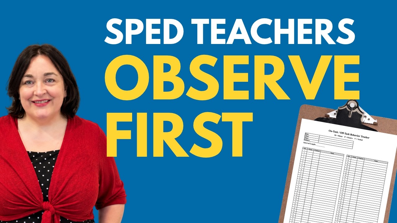What Special Ed Teachers Should Do in the First Weeks of School