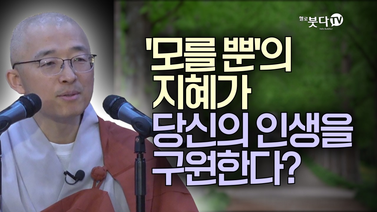 모를뿐의 지혜가 당신의 인생을 구원한다? | 목탁소리 | 마음공부 | 법상스님의 우두법융 선사 심명 17회(9_1)