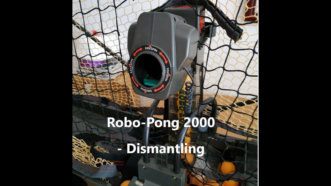 Robo-Pong 2000 Table Tennis robot dismantle