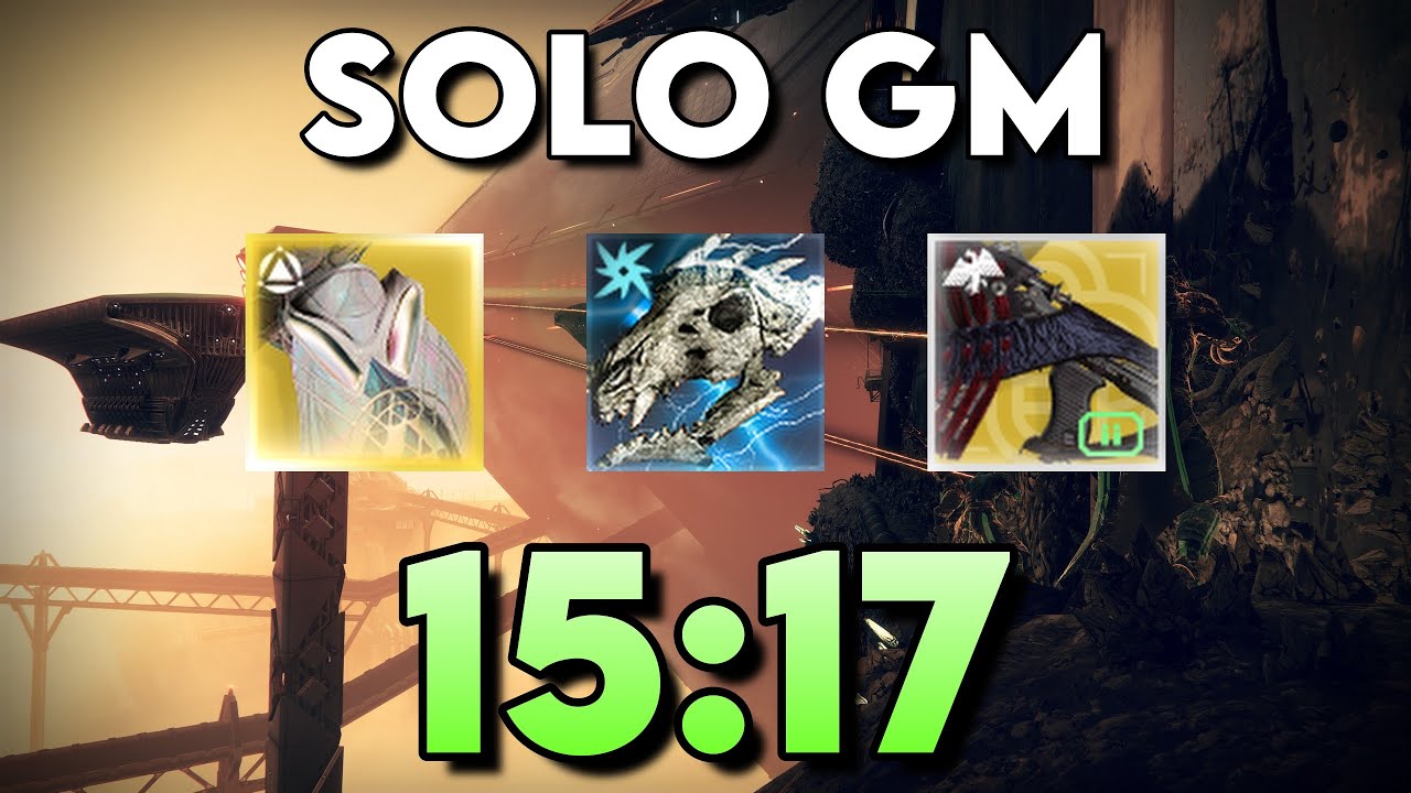 SOLO Grandmaster Heist Battleground Mars IN 15 Minutes on HUNTER! (15:17)