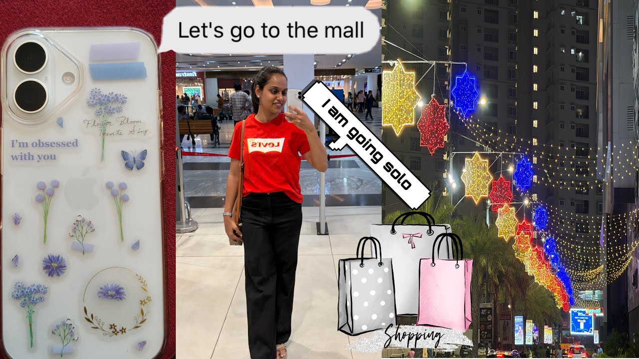 Belated Holi Vlog in Hyderabad | AMB Mall Biggest Mall Experience 🛍️ | Full Day Shopping Alone 💃DIY