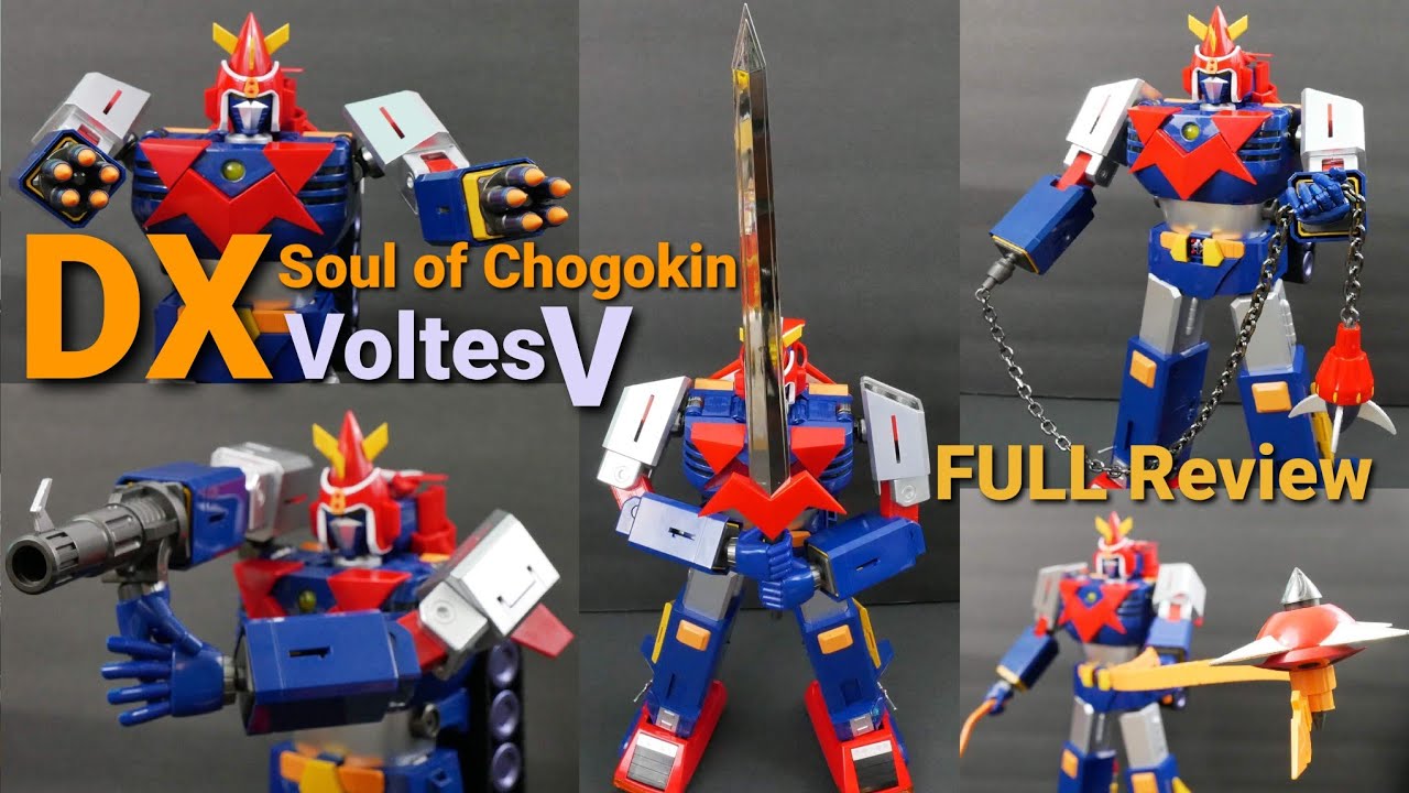 DX Soul of Chogokin Voltes V | Полный обзор | 4K