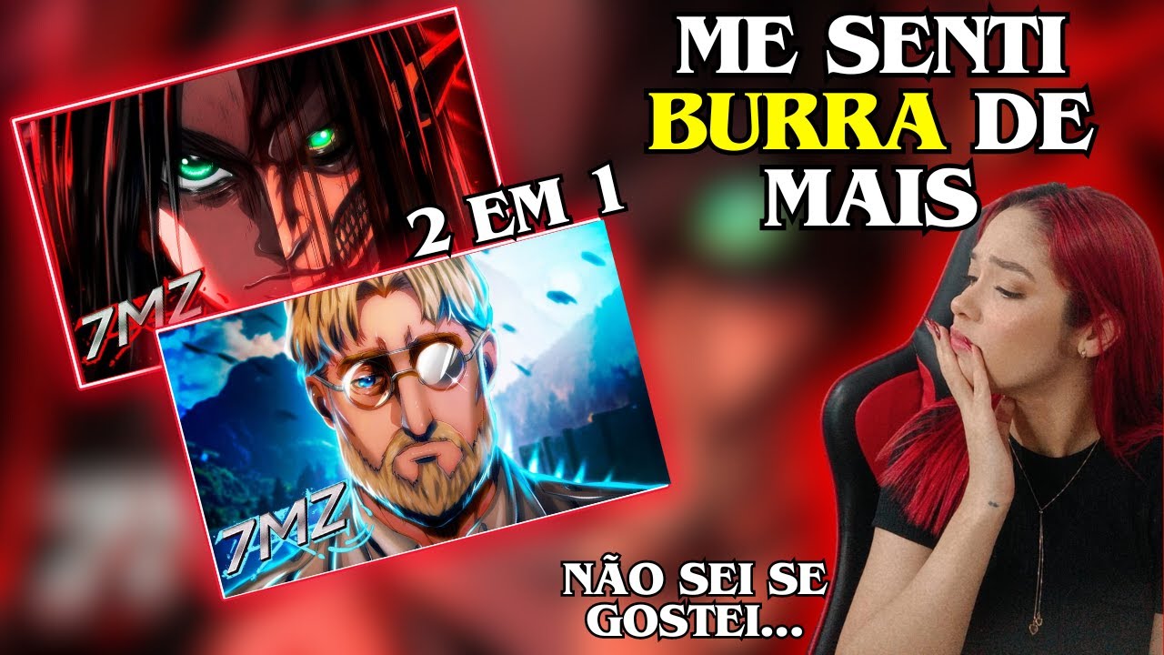 Eren (Attack on Titan) AO SOM DO ESTRONDO | 7 Minutoz Zeke (Attack on Titan)-SALVAÇÃO (Cherry React)