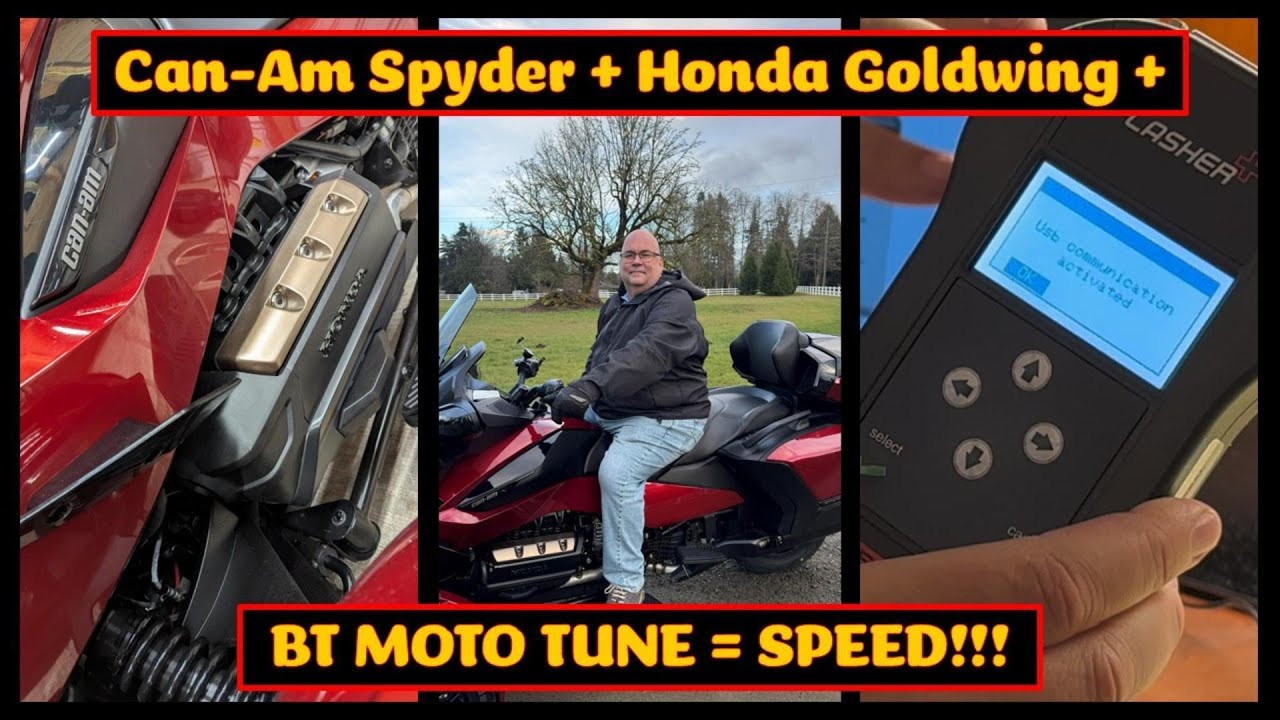 Can-Am Spyder + Honda Goldwing DCT with BT Moto Power Boost!!!