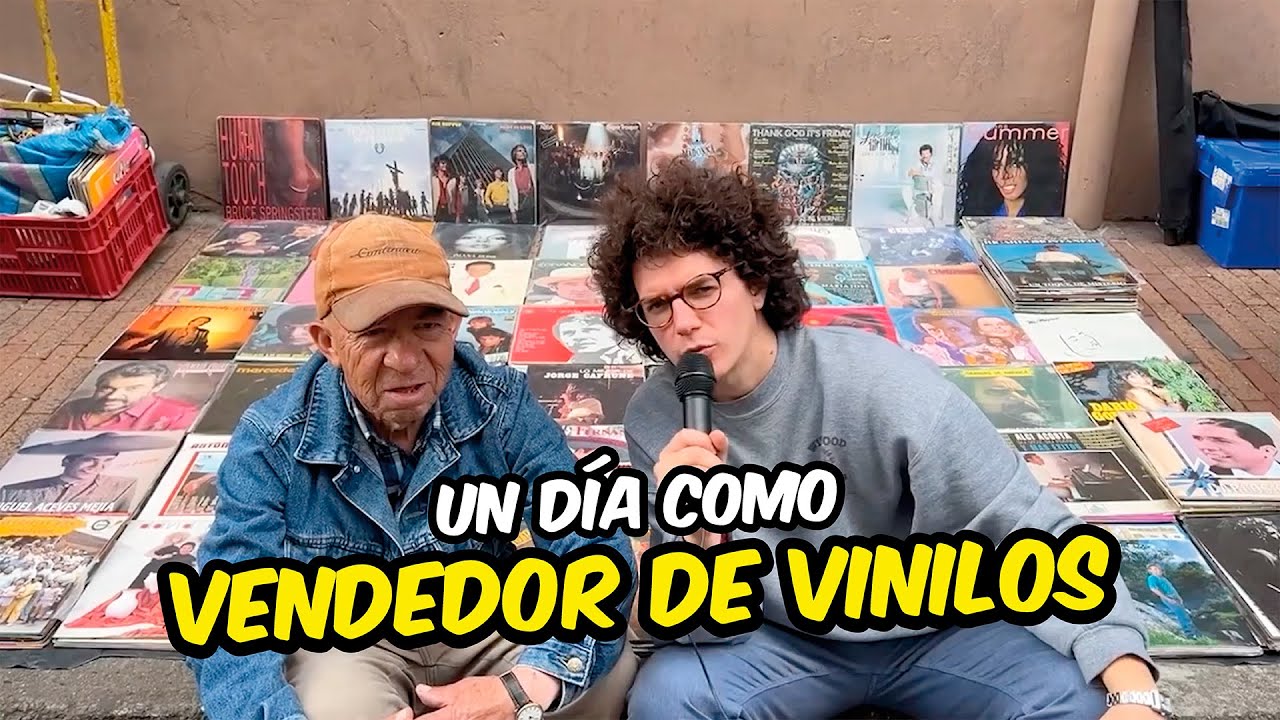 Pasé un DÍA VENDIENDO VINILOS en el CENTRO de BOGOTÁ | Que pasa Mariete