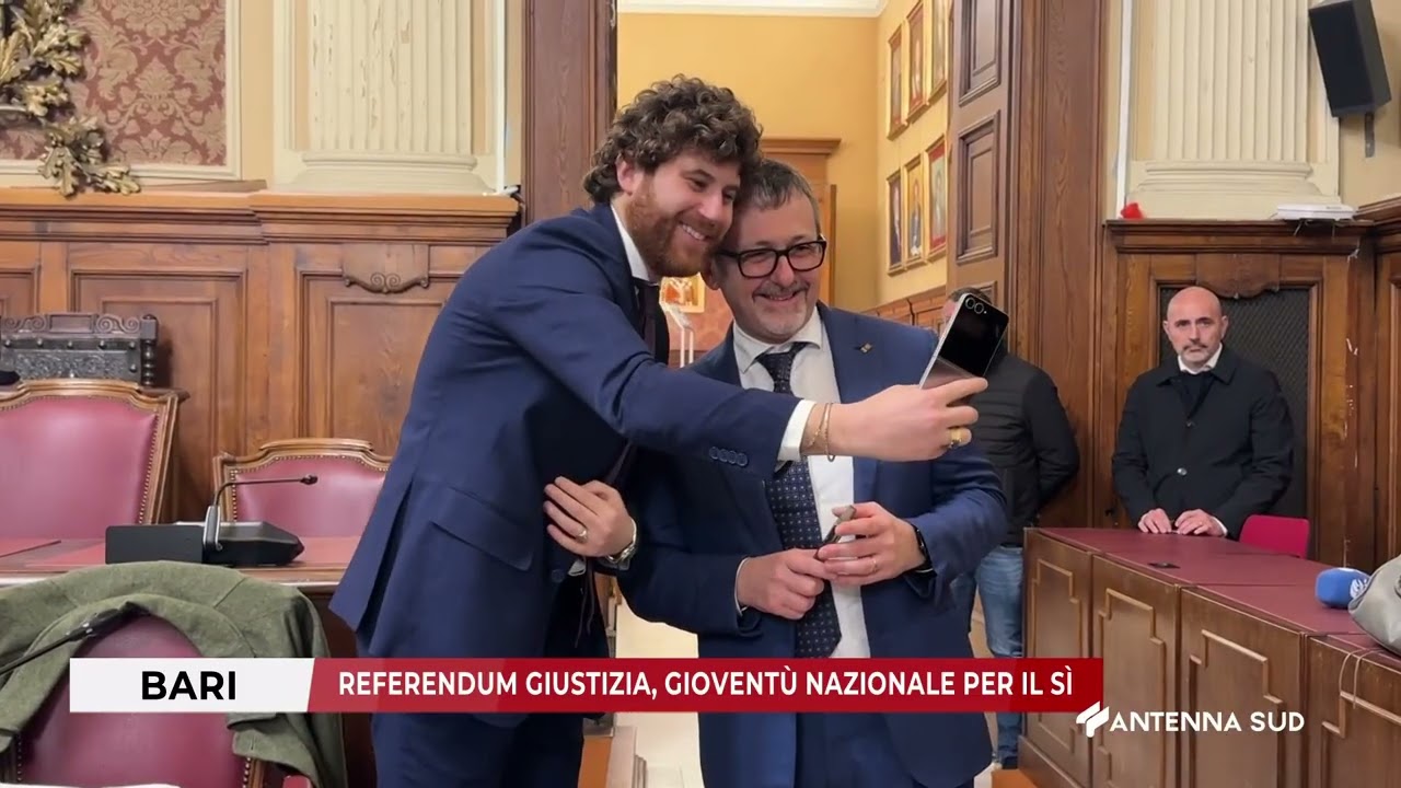 11 MARZO 2026 - BARI - REFERENDUM GIUSTIZIA, GIOVENTÙ NAZIONALE PER IL SÌ
