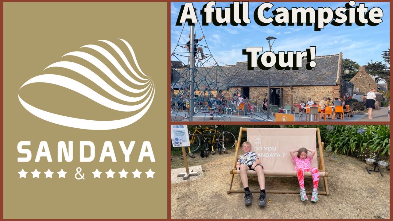 Full tour of Camping Sandaya Le Ranolien showing most areas!