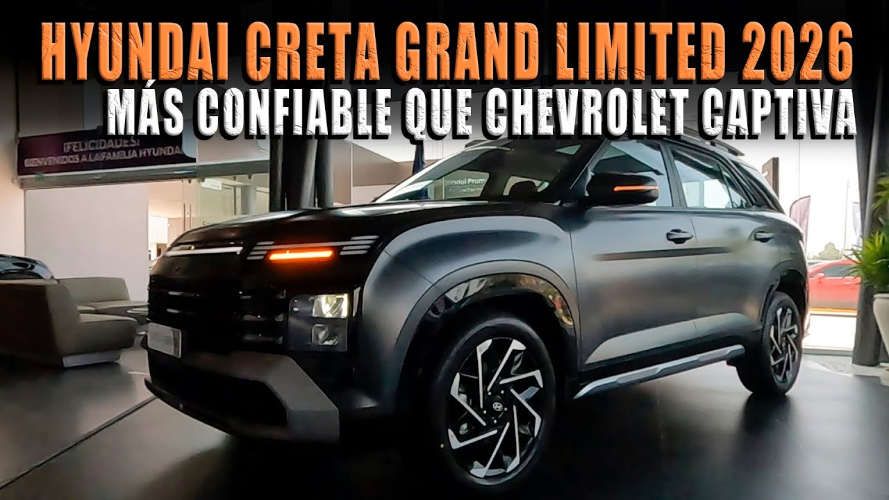 HYUNDAI CRETA GRAND LIMITED 2026 🔴 MÁS CONFIABLE QUE CHEVROLET CAPTIVA