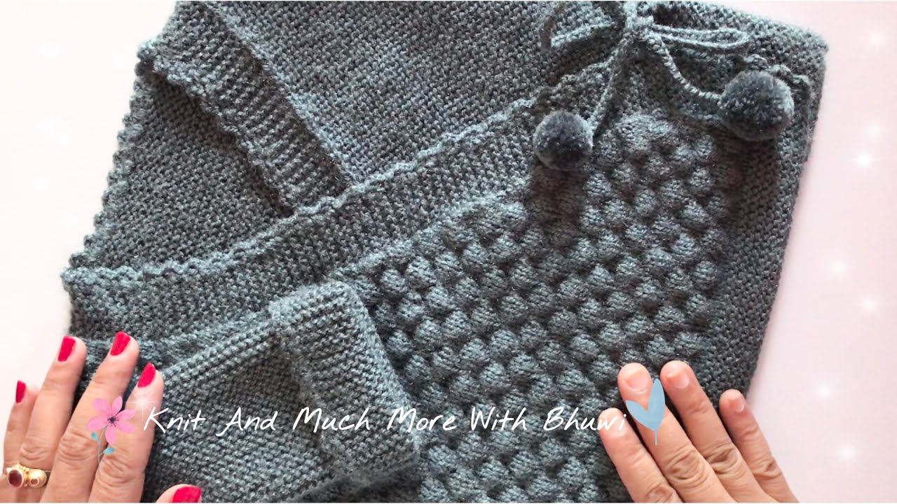 Baby Kimono Knitting Pattern || How To Knit Baby Cardigan, Jacket, Sweater || Baby Sweater Bunai
