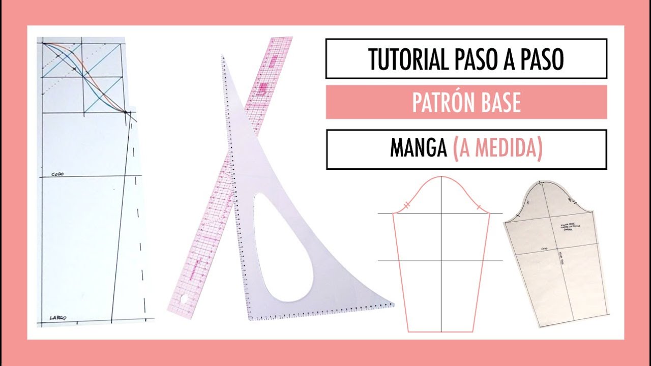 COMO HACER EL PATRÓN BASE DE MANGA (A MEDIDA). SÚPER FÁCIL.
