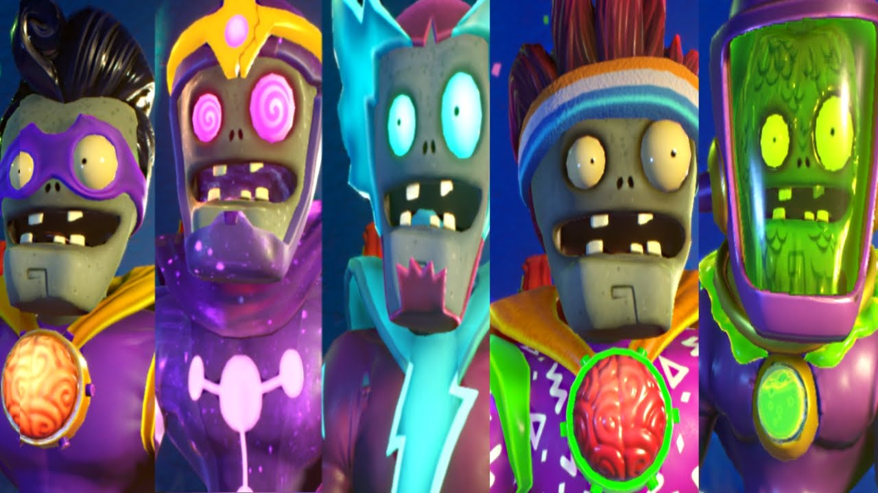 PvZ Garden Warfare 2: ALL SUPER BRAINZ ZOMBIES! (NEW Zombies, GAMEPLAY)