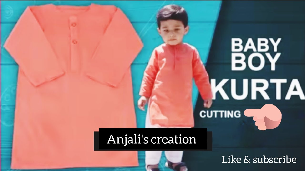 #New 🧒baby boy👚 kurta cutting//very 🤷simple steps👌 kurta✂️cutting||