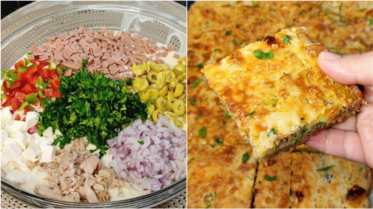 أسهل فطيرة بعجينة سائلة بدون عجن ولا دلك بحشوة مغايرة اقتصادية بمذاق رائع جدا من اسهل طريقه