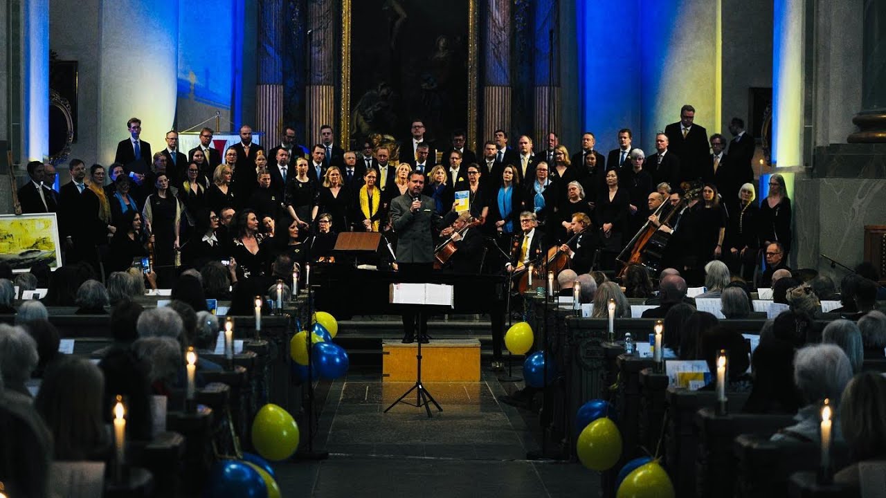 Fredskonsert f&ouml;r Ukraina /Concert for peace, Hedvig Eleonora Church, Stockholm, Sweden 22-03-13