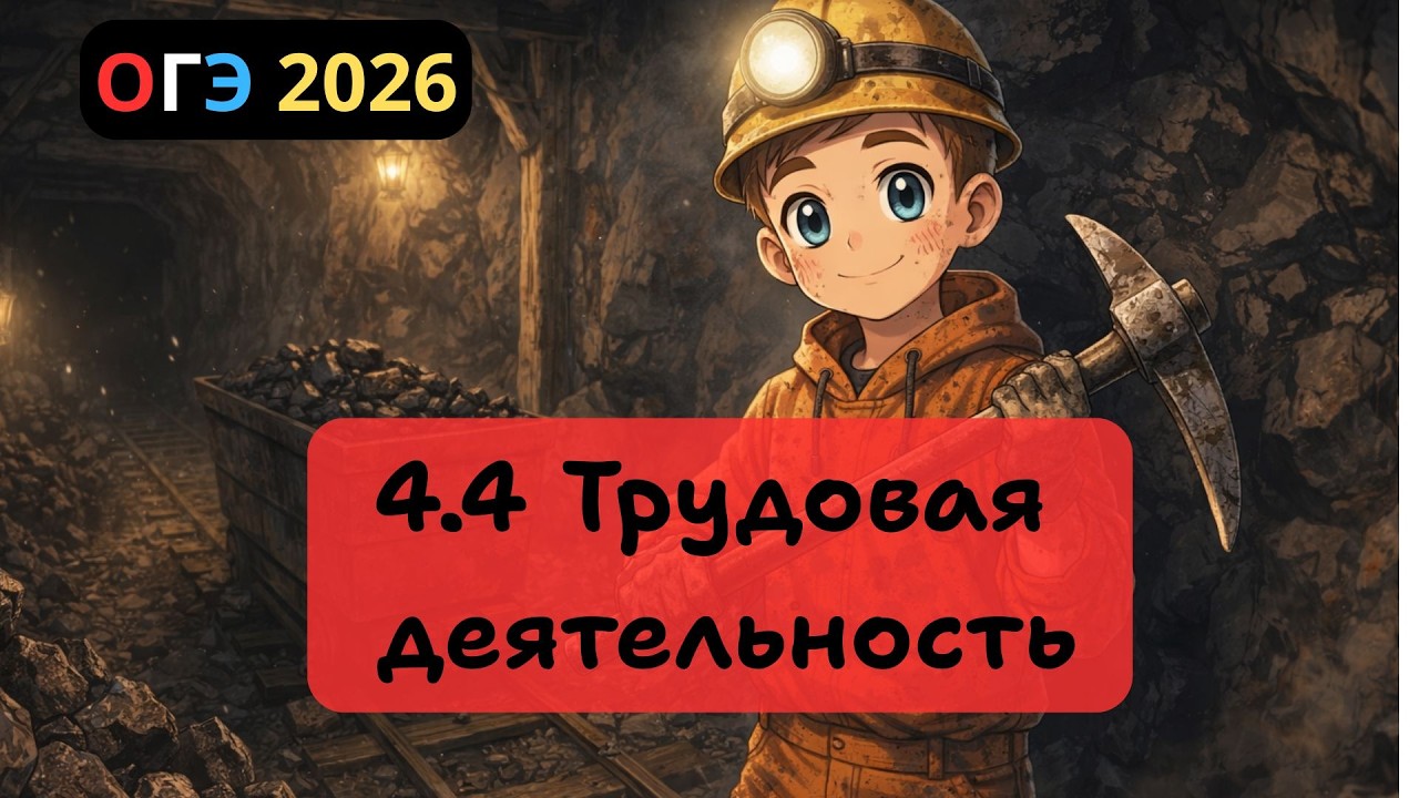 4.4 Трудовая деятельность | ОГЭ 2026