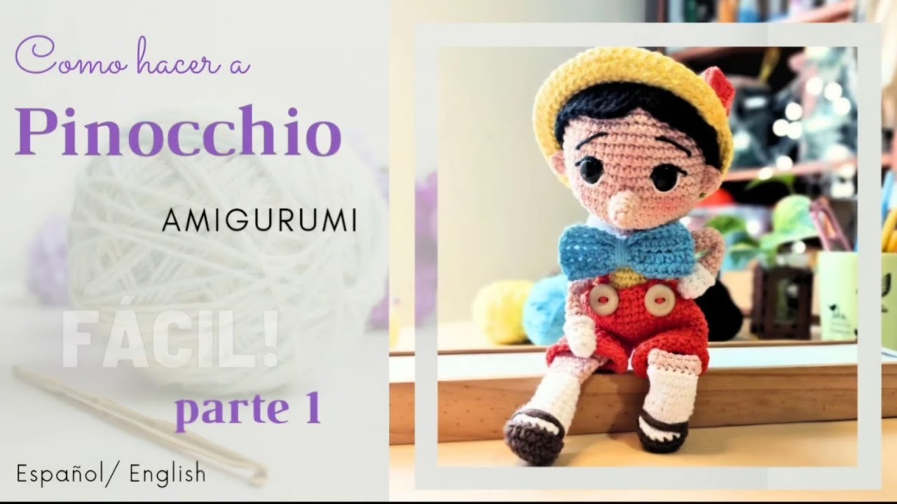 Como hacer a PINOCHO Crochet Amigurumi - PARTE 1- Cuerpo-  Patron escrito /crochet patterns