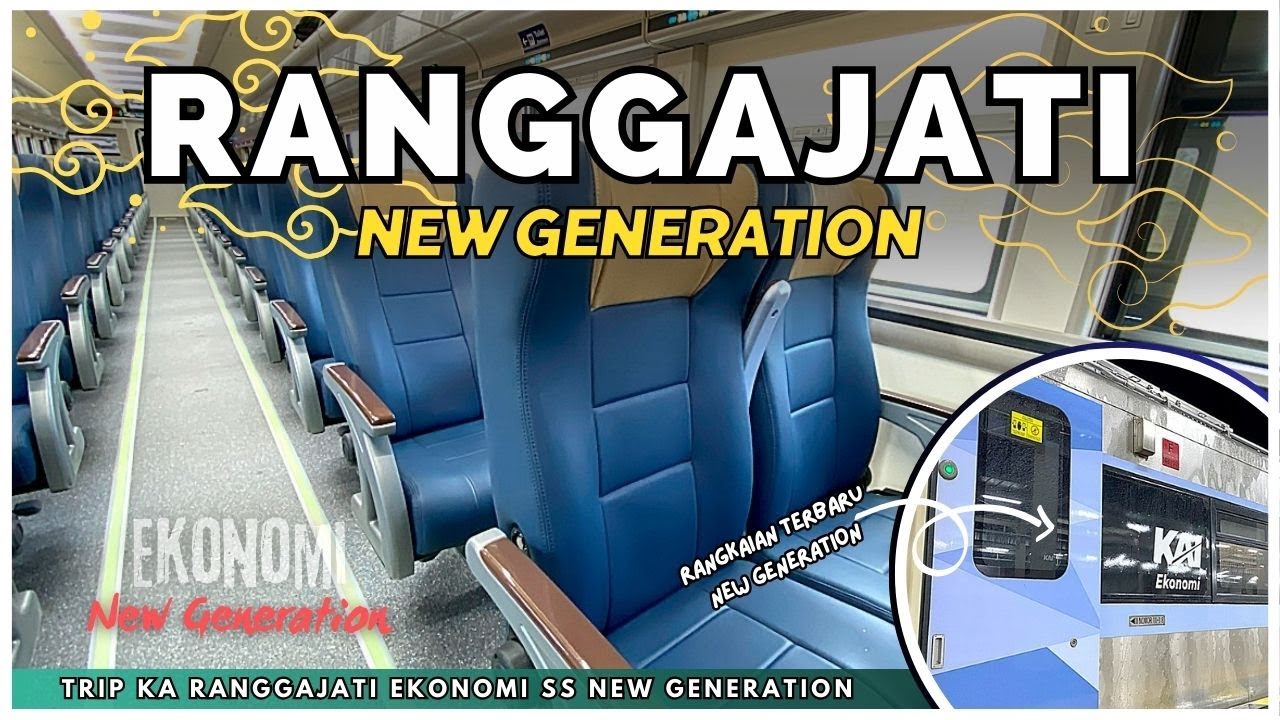RANGKAIAN BARU‼️🥳 KERETA EKONOMI TERMEWAH KE JEMBER 🤩 Trip KA Ranggajati Ekonomi New Generation