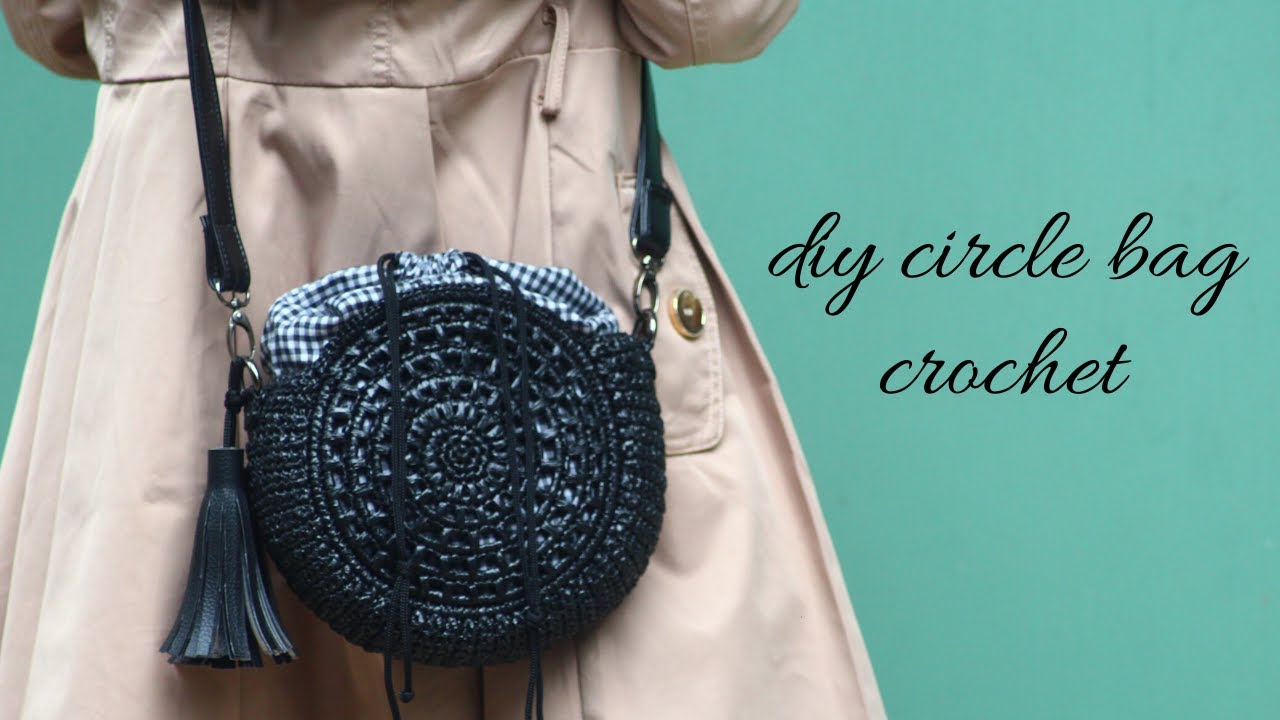 crochet circle bag