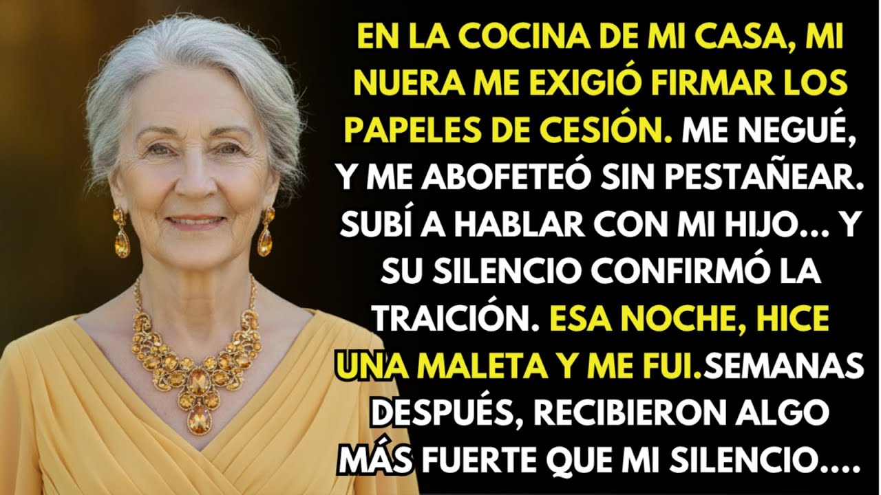 Mi nuera me buffeted y me exigió firmar para ceder la casa que compré con mi herencia.