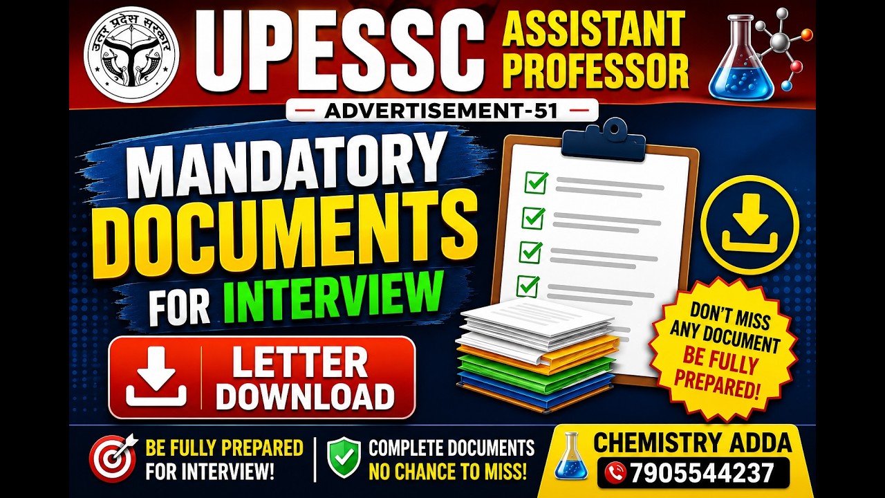 Mandatory Documents for Interview download for UPSESSC Assistant Professor Advertisement -51