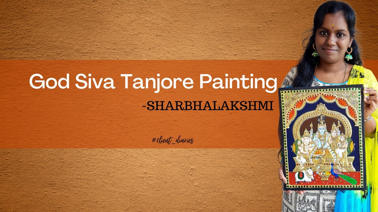 Shiva Family Tanjore Painting || Sharbhalakshmi