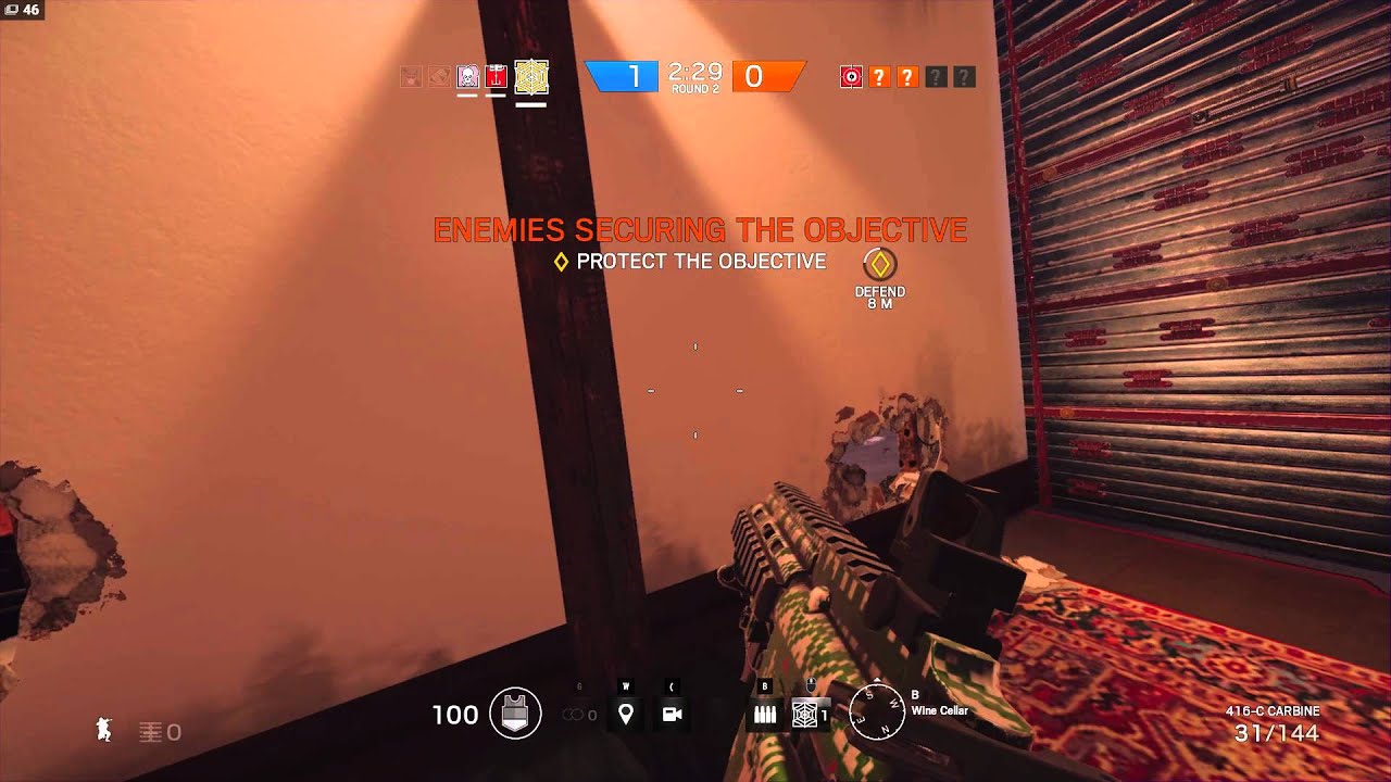 Rainbow Six Siege - #003 - 3 kills with murder hole (J&auml;ger - Chalet)