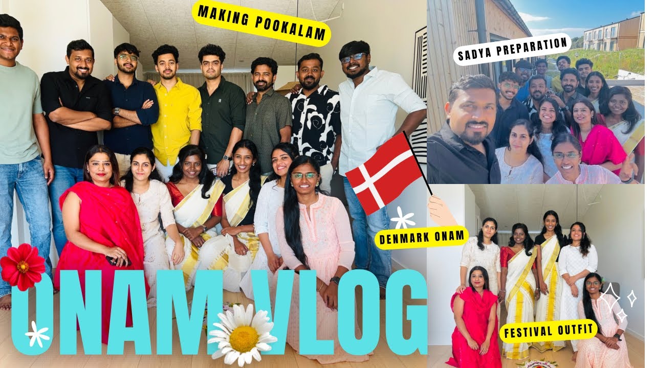 Onam mood in Denmark 🌺🇩🇰🌼🌸 #onam #malayalam #kerala 