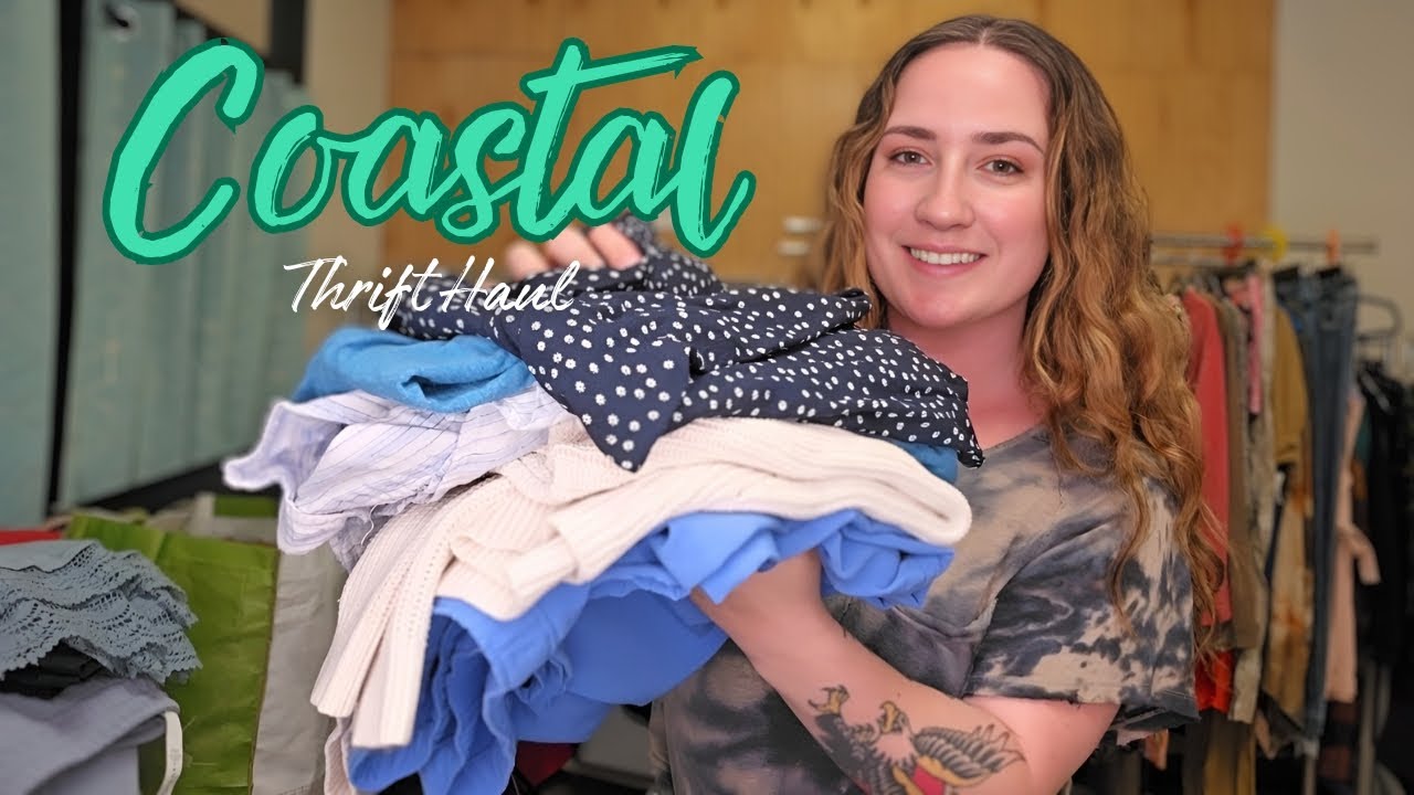 Goodwill Outlet Bins Thrift Haul - Coastal, Beachy, Boho Aesthetic