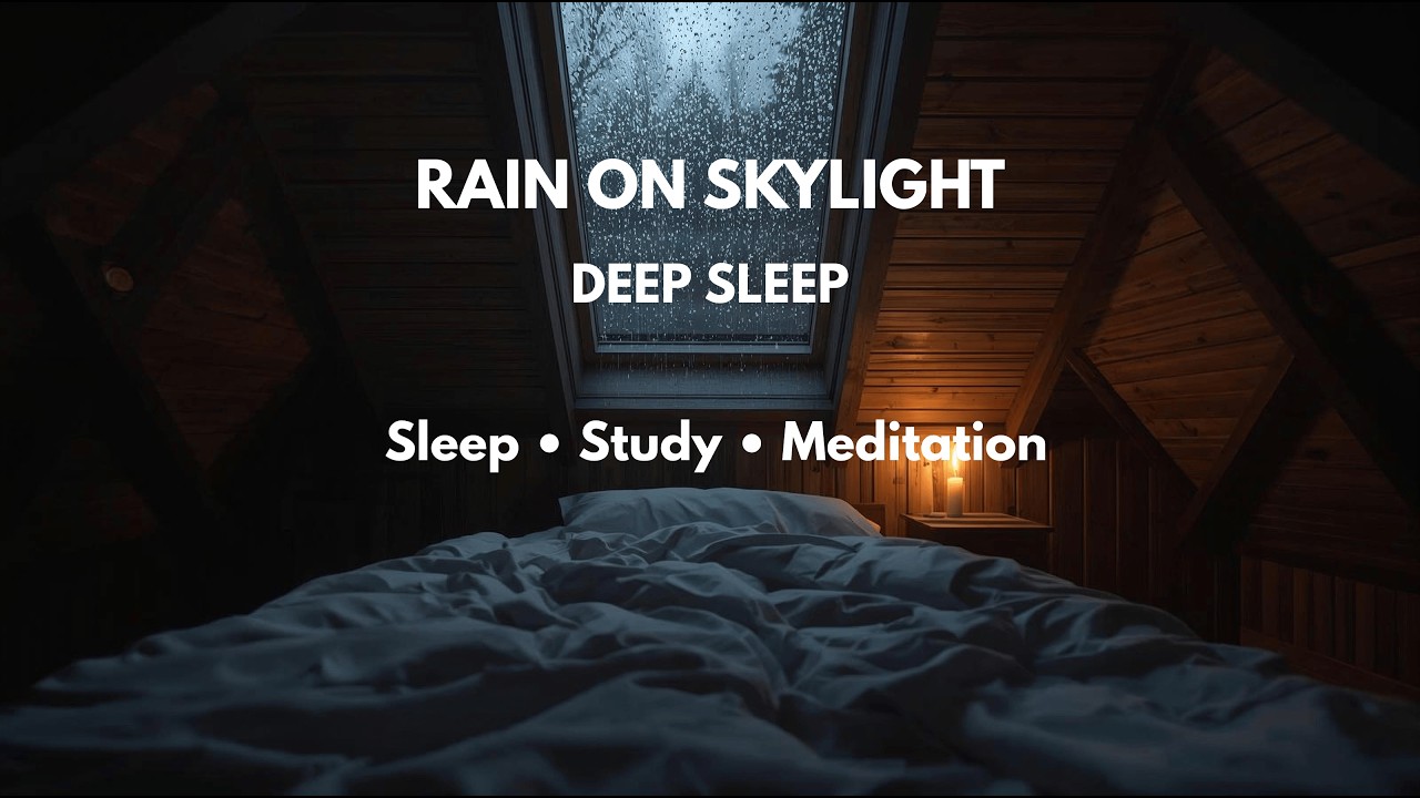 Cozy Attic Rain Sounds 🌧️ Rain on Window for Deep Sleep & Relaxation 10 Hours