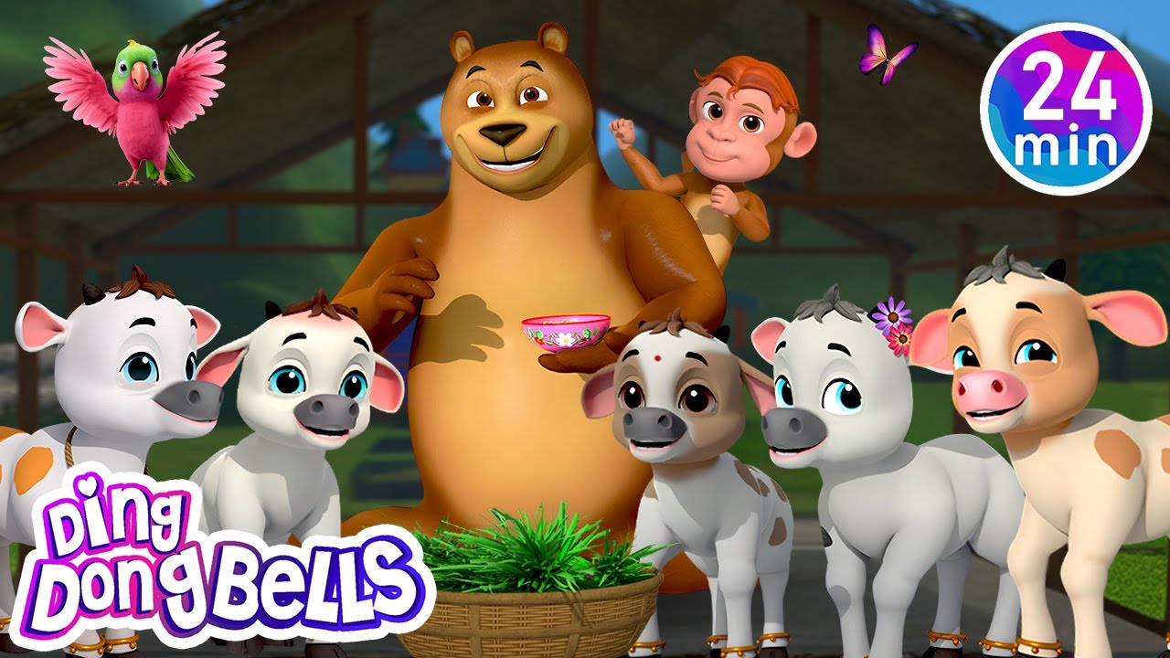 5 Chhoti Gaiya + 9 More Rhymes in Hindi | Nursery Rhymes | Ding Dong Bells