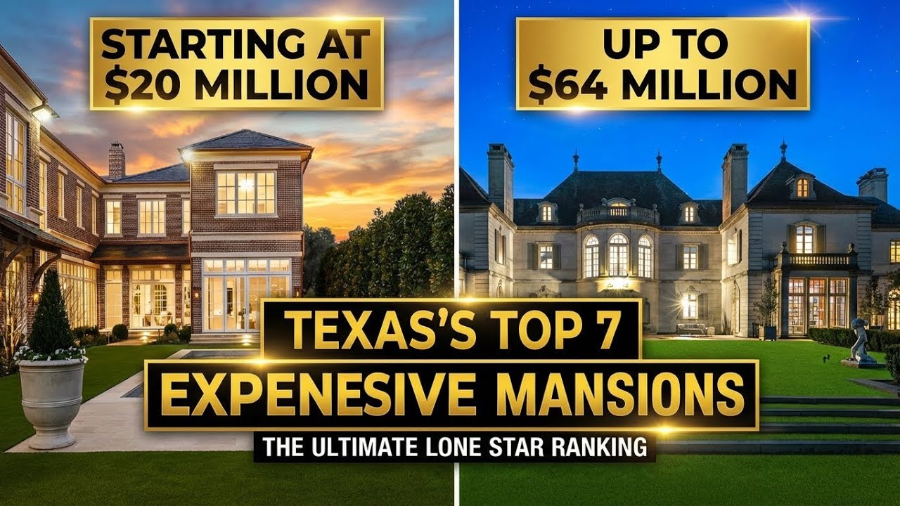 Inside Texas’ Most Expensive Mansions - $64M Dallas Palace to $22M Highland Park Castle | Real Estat