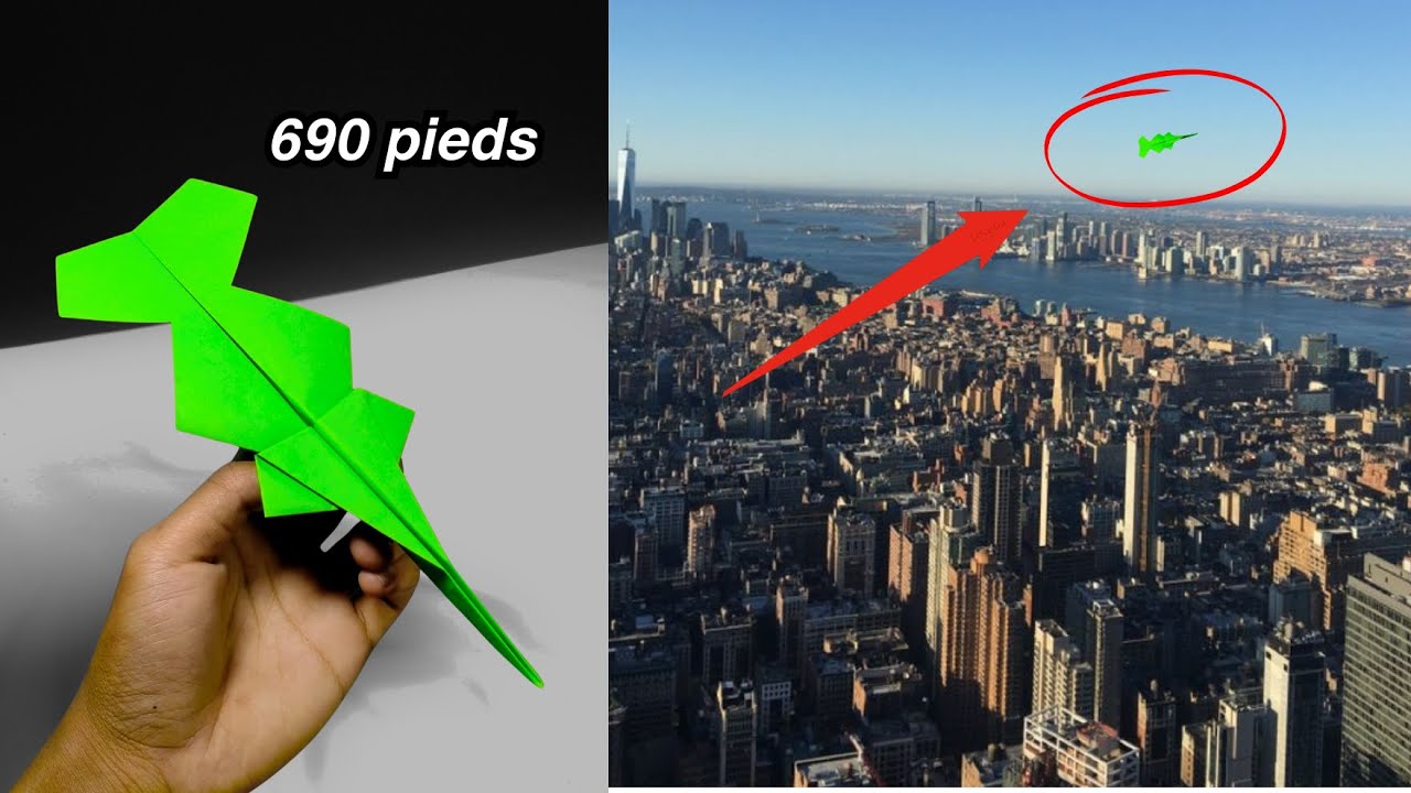 Comment faire un avion en papier qui vole loin à 690 pieds