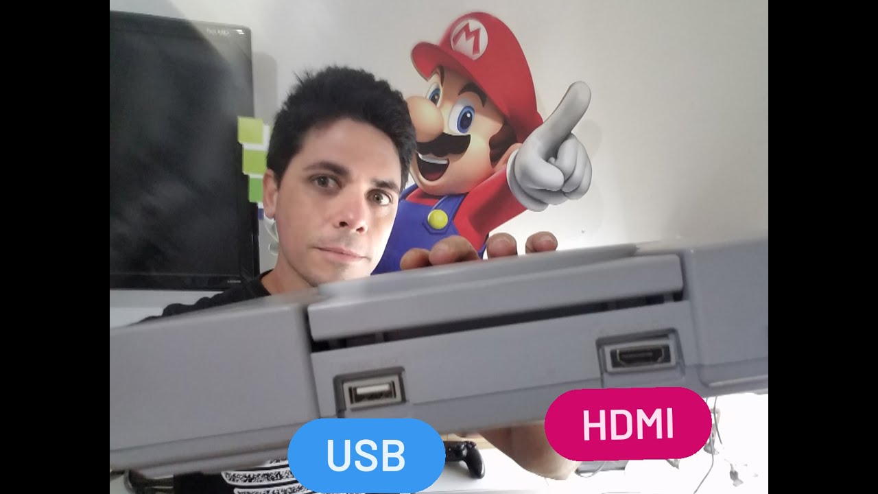 PlayStation 1 con USB y HDMI