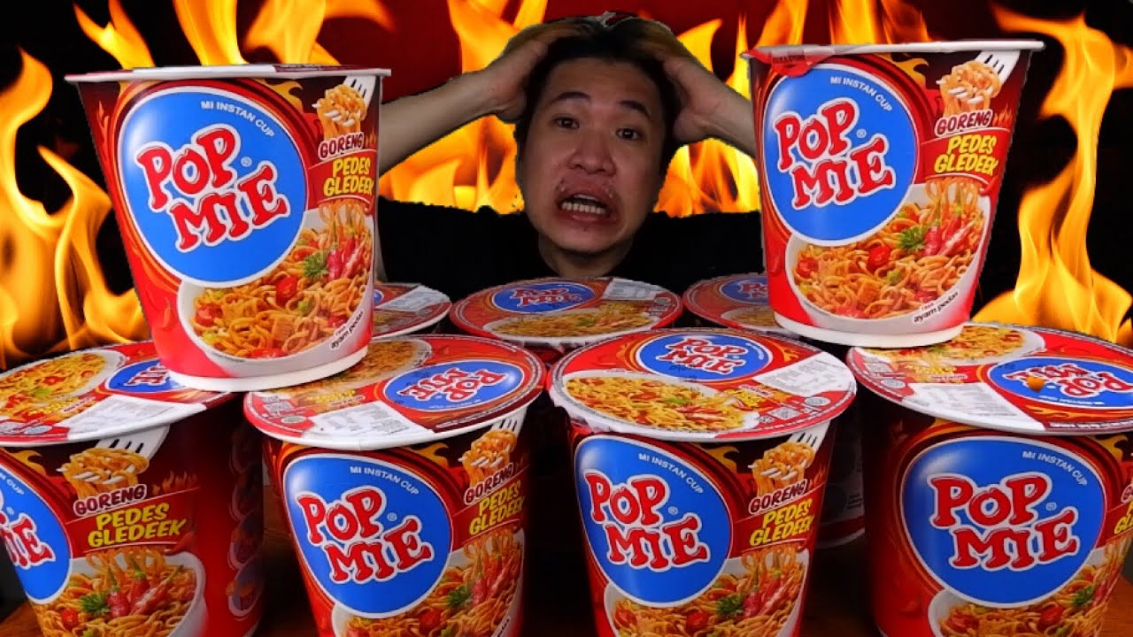 BIKIN BIBIR JONTOR! ASMR POP MIE GORENG PEDES GLEDEK | ASMR INDONESIA